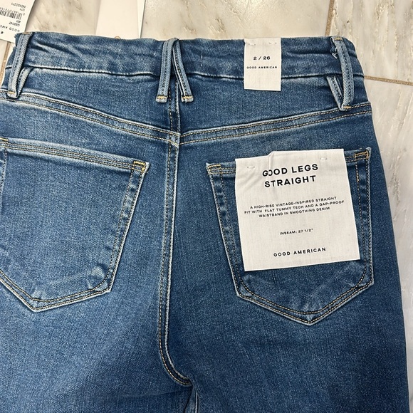 Good American Good legs straight jeans - Picture 4 of 5
